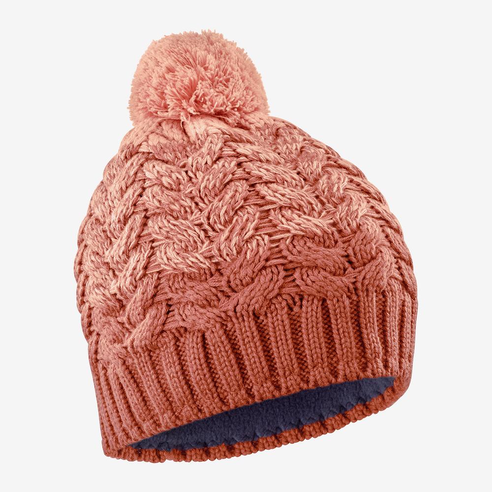 Salomon Singapore Mens Beanie - POLY Orange | 78560-ZUIR